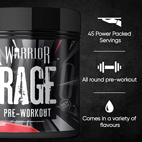 Warrior, Rage - Pre-workout Powder - 392g - Energy Drink Supplement with Vitamin C WarriorAu supplements