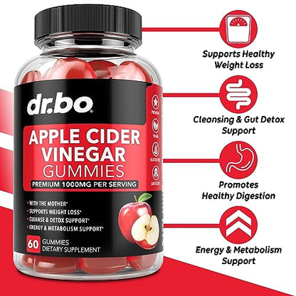 ACV Apple Cider Vinegar Gummies - Natural Support for Advanced Weight DR. BOUS supplements