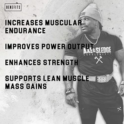 Axe & Sledge Supplements Beta Alanine Basics Powder, Supports Endurance, Performance Axe & SledgeUS supplements