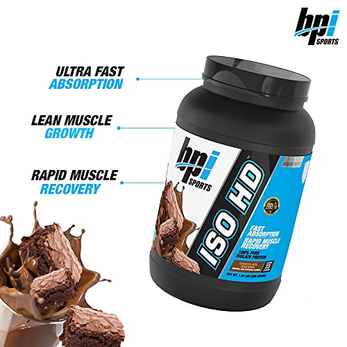 BPI Sports Iso Hd – 100% Whey Protein isolates – Muscle Growth, Recovery, Weight Loss, BPI SportsUS supplements