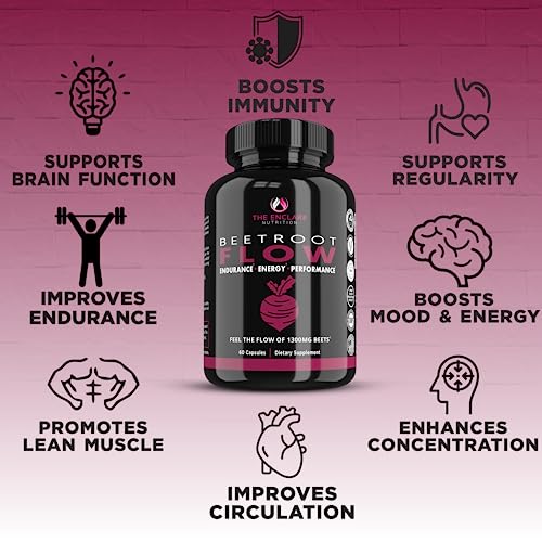 Beet Root Capsules Organic Beet Root Powder 1300mg | Natural Nitric Oxide Booster THE ENCLARE NUTRITIONAu supplements