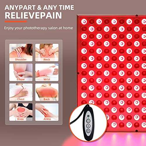 TherapSky Red Light Therapy Device 45W LED Red Infrared Light Therapy Lamp w/Remote Control and Timer therapskyAu supplements