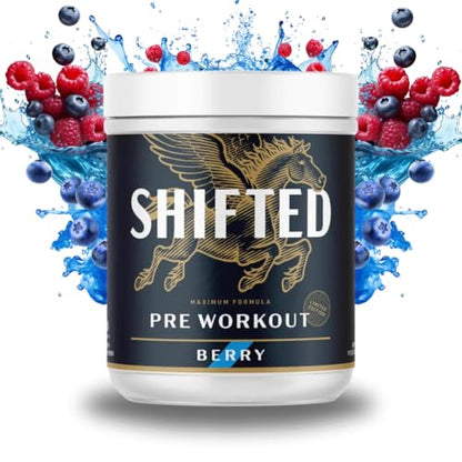 SHIFTED Maximum Pre Workout Powder, Energy & Focus Supplement with Creatine Monohydrate SHIFTEDUS supplements