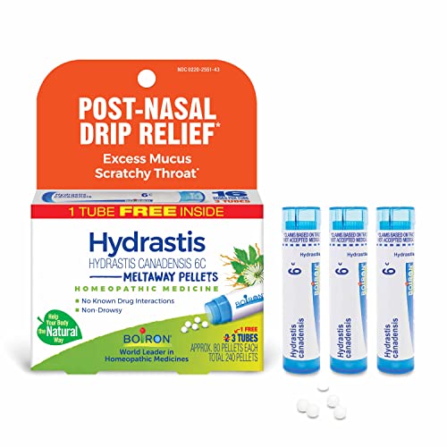 Boiron Hydrastis Canadensis 6C Homeopathic Medicine for Post-Nasal Drip Relief, Excess Mucus BoironAu supplements
