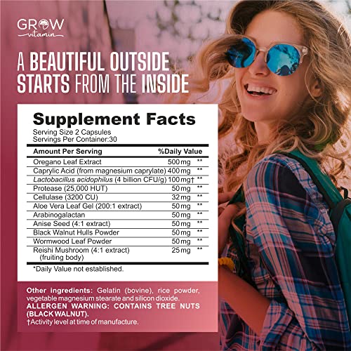 Feminine Balance Complex | Candida Support | Oregano & Caprylic Acid Blend grow vitaminUS supplements