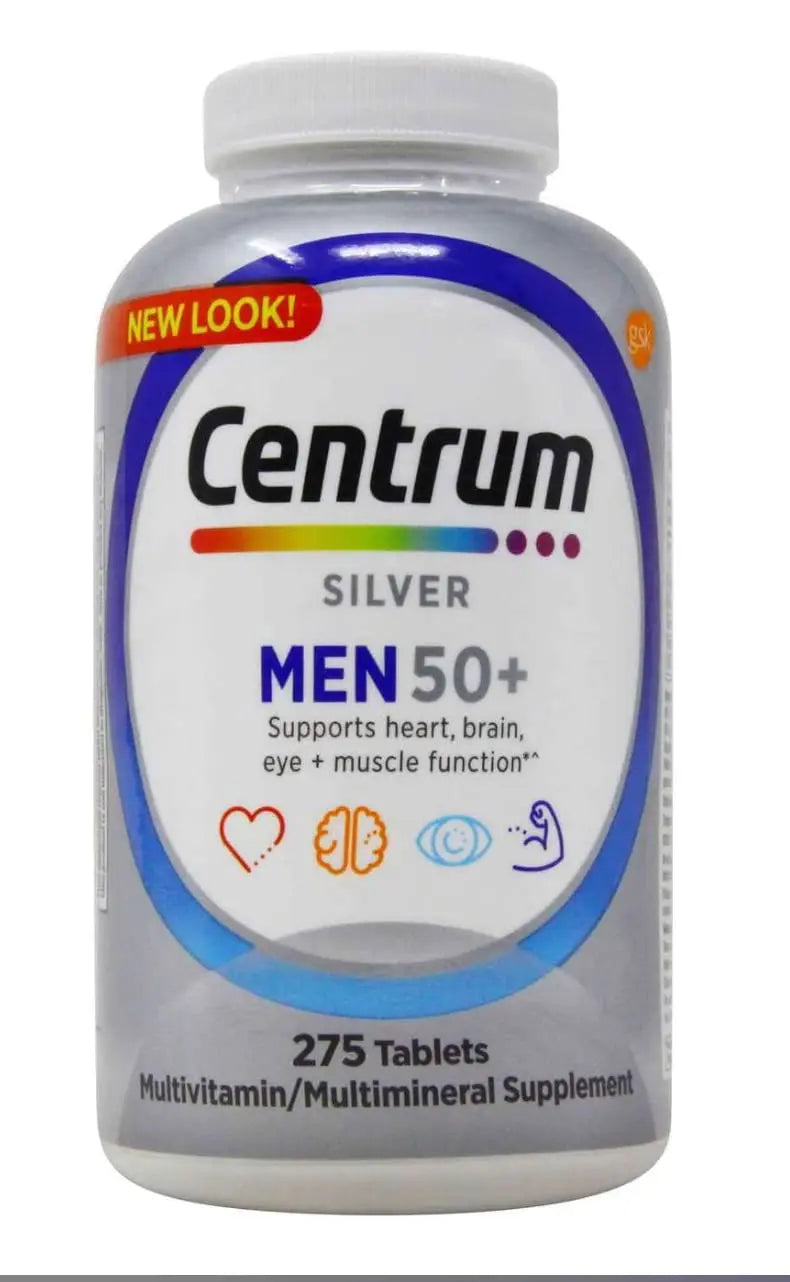 Centrum Men 50+ Multivitamin Tablet Age 50 and Older 275ct CentrumAu supplements