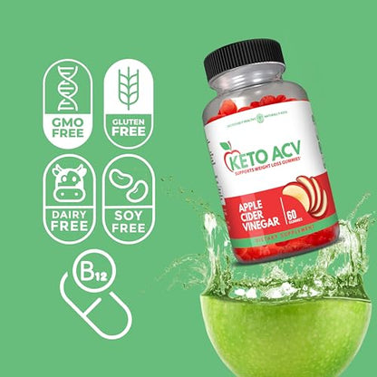 ALL.FOR.YOU. Keto ACV Gummies 60 Gummies - Advanced Weight Loss Formula with 1000 MG ALL.FOR.YOU.US supplements