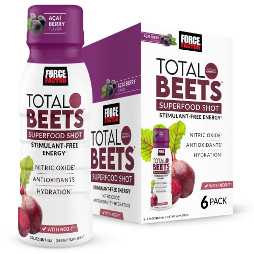 Force Factor Total Beets Superfood Shots for Healthy All-Day Stamina, Energy Drink Alternative Force FactorAu supplements