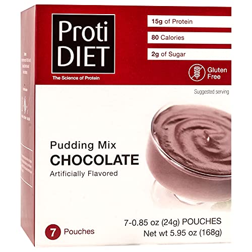 Protidiet Chocolate Flavor High Protein Instant Pudding Mix (7-5.9 oz Pouches) (Chocolate) ProtiDIETAu supplements
