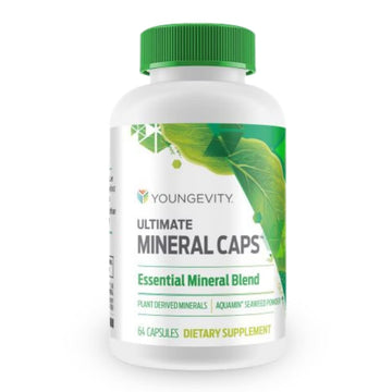 Youngevity Ultimate Mineral Caps™ - 70+ Essential Full Spectrum Trace Minerals - Nutrient-Dense, Derived from Humic & Aquamin Seaweed (64 Capsule) YoungevityAu supplements