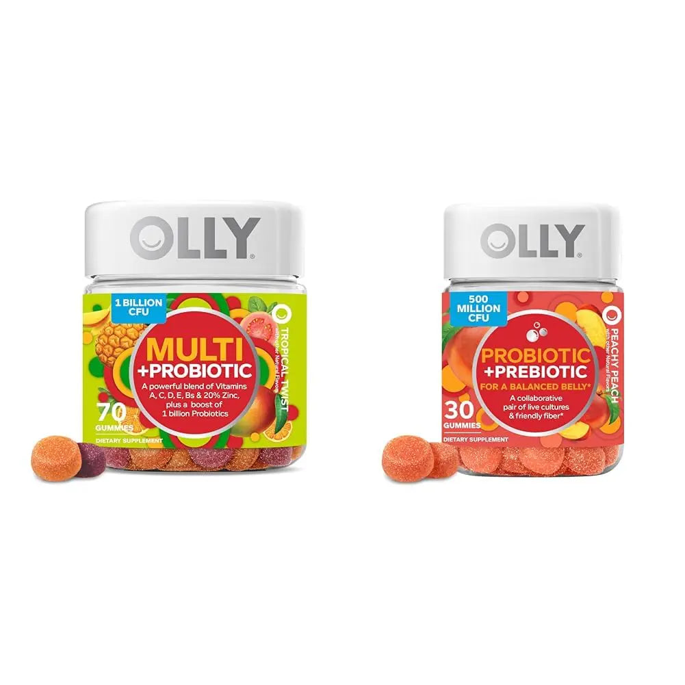 OLLY Multi + Probiotic Adult Multivitamin Gummy, 1 Billion CFUs, Digestive and Immune Support & Probiotic + Prebiotic Gummy OLLYAu supplements