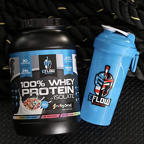 eFlow Nutrition 100% Whey Protein Isolate - Gluten & Lactose-Free Digestive Enzymes eFlow NutritionUS supplements
