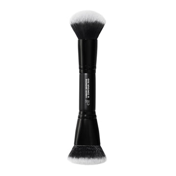 e.l.f. Liquid Bronzer & Contour Duo Brush, Silky Highly Pigmented Formula with Dual-ended Makeup Brush, Synthetic Bristles, 100% Vegan and Cruelty-Free e.l.f.Au supplements