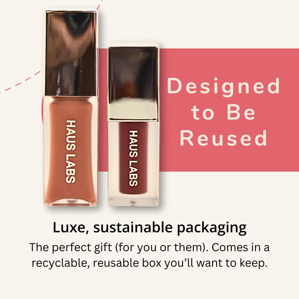 Haus Labs PHD Hybrid Innovation Plumping Lip Glaze Duo - Honey Shimmer Full Size & Persimmon Mini Haus LaboratoriesAu supplements