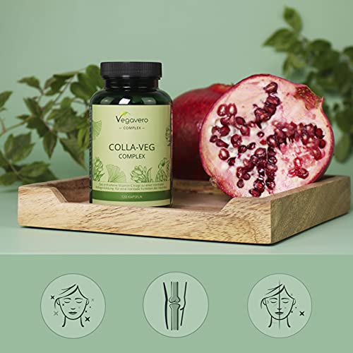 Vegavero Vegan Collagen Supplement | 2000mg | Complex with L-Lysine, L-Proline, Vitamin C (Acerola) & Superfoods Extracts | NO Additives, Lab-Tested | 120 Capsules VegaveroAu supplements