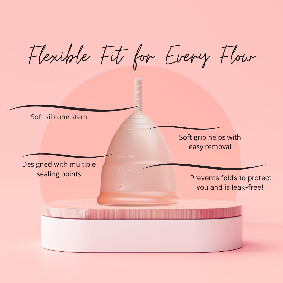 Flow Fairy Reusable Menstrual Cup with Applicator for Easy Insertion- 100% Medical Grade Silicone Period Cup Flow FairyAu supplements