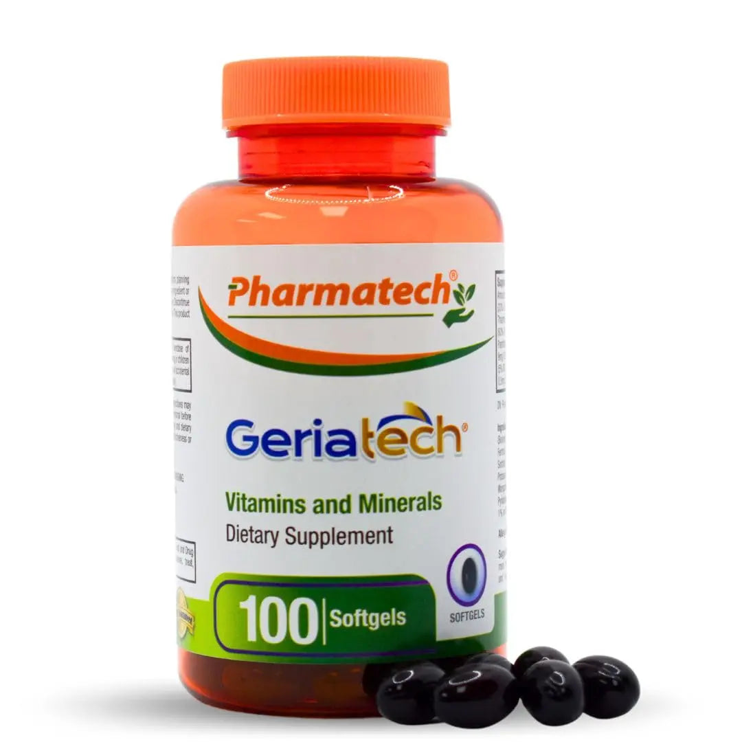 Geriatech Senior multivitamins, Vitamins and Minerals Supplement, Women and Men Over 60, with Vitamin B12, Easy to Swallow GeriatechAu supplements