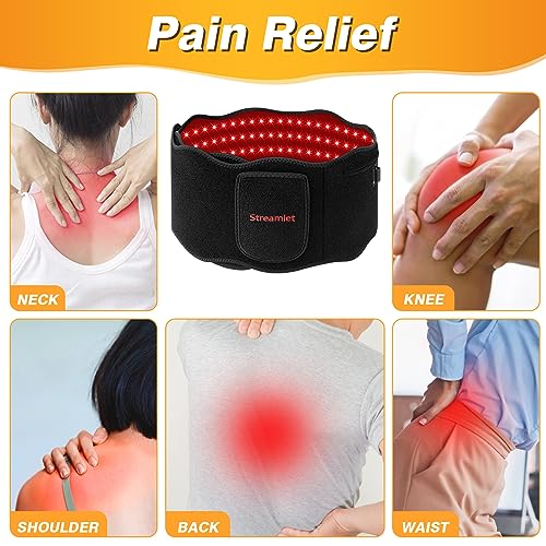 Streamlet Red Light Therapy Belt, 120 LED Combo 660nm 850nm Wearable Red Light Therapy StreamletAu supplements