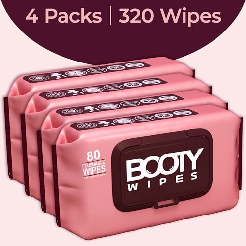 Booty Brand Wipes for Women - 320 Wipes for Adults | Premium Feminine - pH Balanced & Infused BOOTY WIPESAu supplements