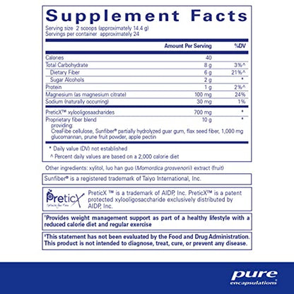 Pure Encapsulations PureLean Fiber | Powdered Blend of Soluble and Insoluble Fibers to Promote Weight Management Pure EncapsulationsUS supplements