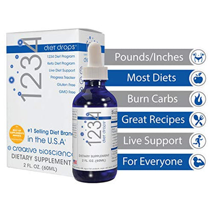 Creative Bioscience 1234 Diet Drops for Women & Men, Diet Drops for Weight Management Creative BioscienceUS supplements