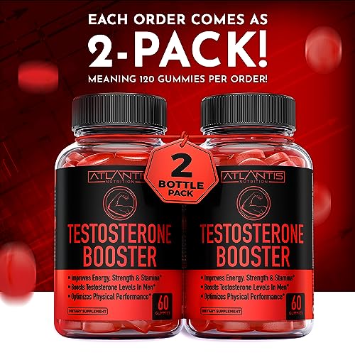 Testosterone Booster For Men Gummies - Enhances Strength & Stamina - Optimizes Physical Atlantis NutritionAu supplements