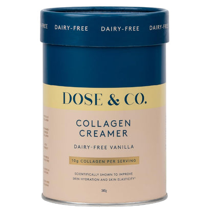 Dose & Co Dairy-Free Collagen Creamer - Vanilla 340g, Vanilla DOSE & COUS supplements