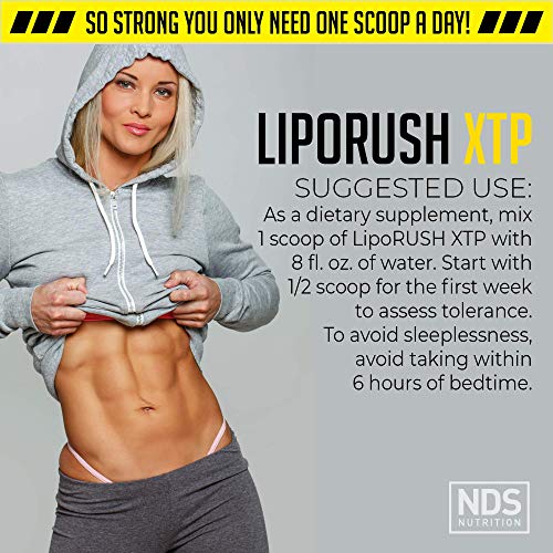 LIPORUSH NDS Nutrition XTP Thermogenic Fat Burner with L-Carnitine - Energy, Focus LIPORUSHAu supplements