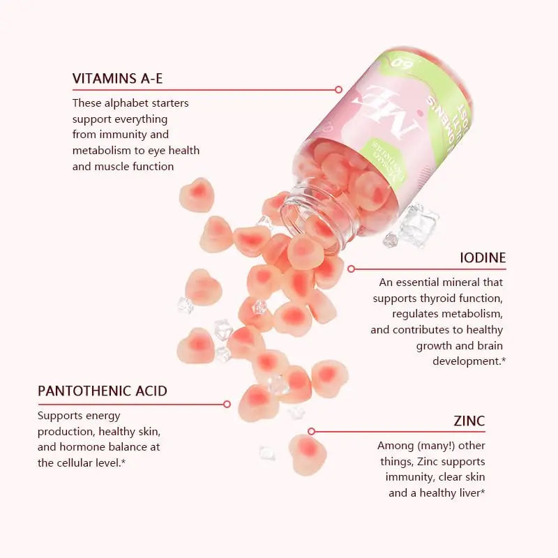 Methylated Multivitamin for Women Gummies，Inositol, Folate, Vitamins A C D3 E B12 K2, Herbal & Mineral Blend, Daily Vegan Gummy MOSEA ELEMENTSAu supplements