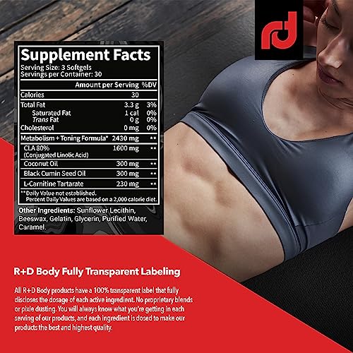 R+D Body Super Tone - Extreme CLA Supplement for Muscle Preservation, Enhanced Body R+D BodyUS supplements