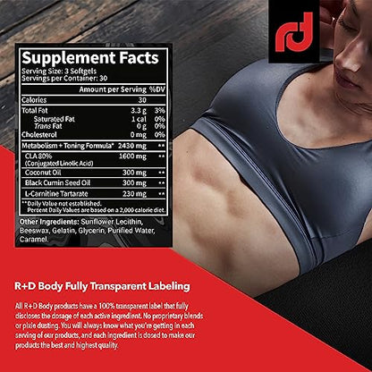 R+D Body Super Tone - Extreme CLA Supplement for Muscle Preservation, Enhanced Body R+D BodyUS supplements