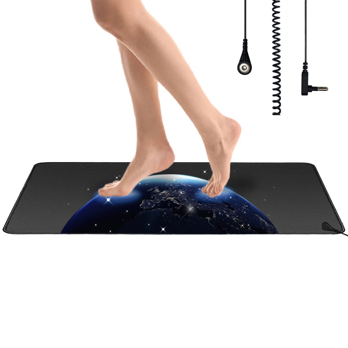 WAUZOBLE Grounding Mat, Grounding Bed Foot Mat with 1 Grounding Cord Indoor Mat Improving WAUZOBLEAu supplements