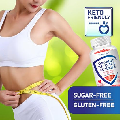Organic Keto ACV Gummy Advanced Weight Loss - Gluten & Sugar Free Pro Active Rapid Belly Defense DoseUS supplements