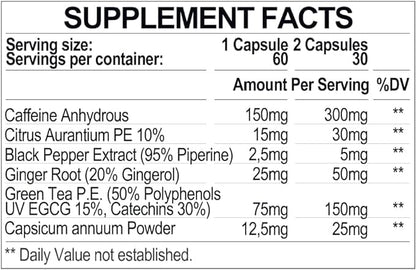 Iridium Labs Kimera Thermogenic Fat Burner - Weight Loss Supplement & Energy Booster Iridium LabsUS supplements