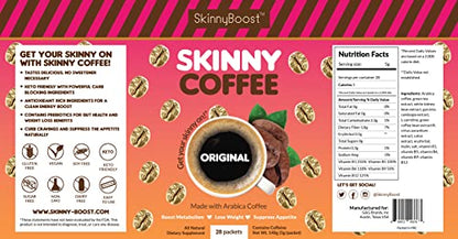 Skinny Boost Skinny Coffee- (Unflavored) Instant Sticks Made with Arabica Coffee, Garcinia SkinnyBoostUS supplements