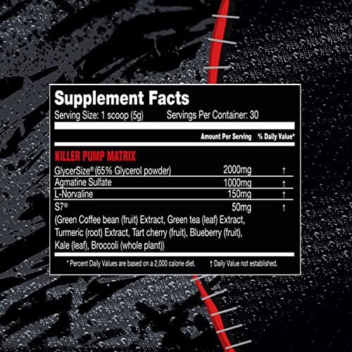 Noxious Extreme Nitric Oxide Booster Pump Pre-Workout Powder | Endurance and Muscle KILLER LABZAu supplements