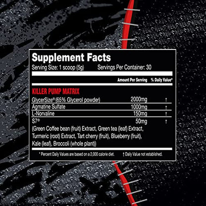Noxious Extreme Nitric Oxide Booster Pump Pre-Workout Powder | Endurance and Muscle KILLER LABZUS supplements