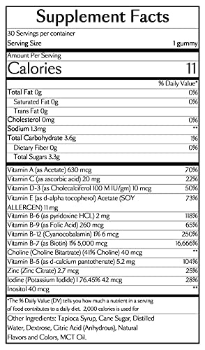 VEGAMOUR GRO Biotin Gummies, Strawberry Flavor with 5000 mcg Biotin, Supports VEGAMOURUS supplements