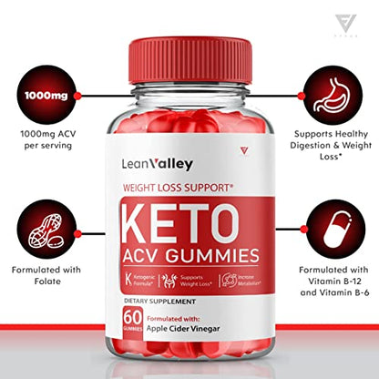 (2 Pack) Lean Valley Keto ACV Gummies Advanced Weight Loss Formula - Lean Valley FyvusUS supplements