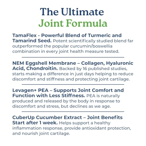 NatureCity True-Joint FLX Joint Supplement Formula (120 Capsules) | TamaFlex, NEM Eggshell Membrane, Levagen+ PEA & CuberUp | Supports Joint Comfort, Flexibility, Mobility, Function & Cartilage Health NatureCityAu supplements