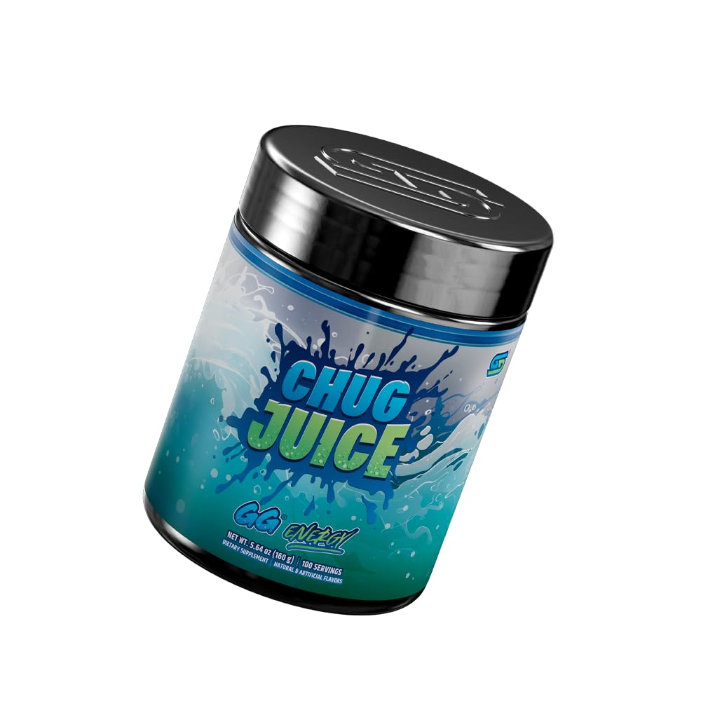 Gamer Supps GG Energy - Chug Juice by LazarBeam (100 Servings) - Keto Friendly Gaming Energy and Nootropic Blend, Sugar Free + Organic Caffeine + Vitamins + Immune Support, Powder Drink Gamer SuppsAu supplements