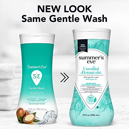 Summer's Eve Essential Botanicals Gentle Wash with Argan Oil, Removes Odor, pH balanced, 12 fl oz Summer's EveAu supplements