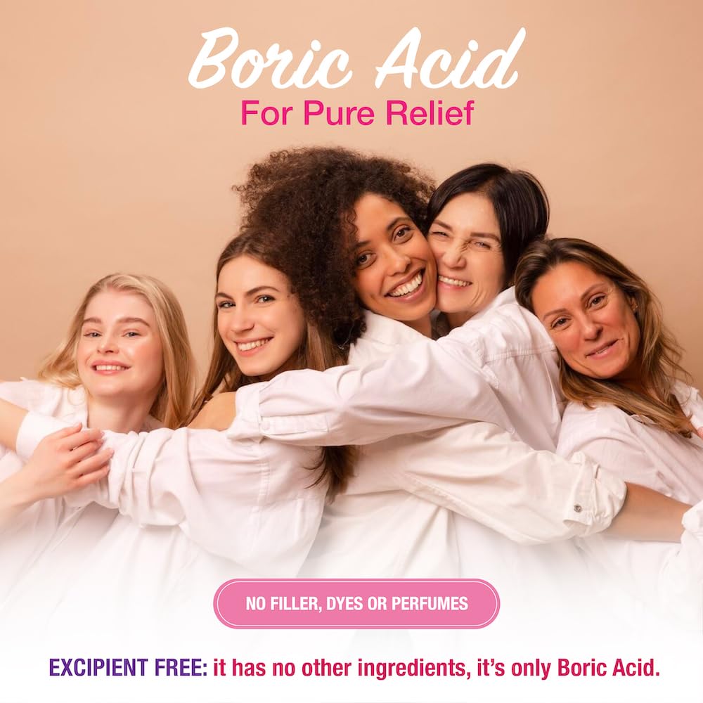 Puregen Labs Boric Acid 600 mg Vaginal Suppositories - 100% Pure | All Natural Without Dyes or Fillers P Puregen LabsAu supplements