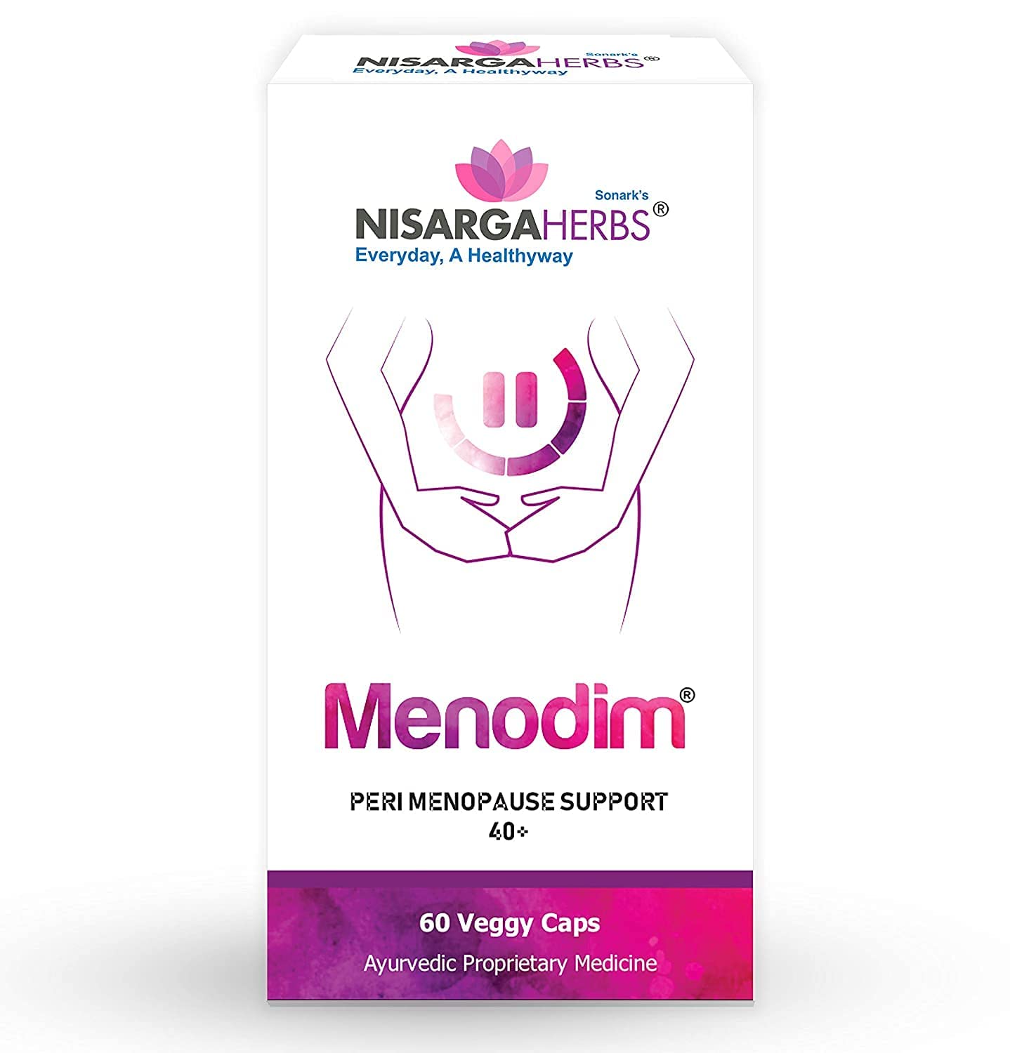 pub Nisarga Herbs Menodim, for Pre-Menopause Relief, Fatigue & Functional Imbalance Support PUBAu supplements