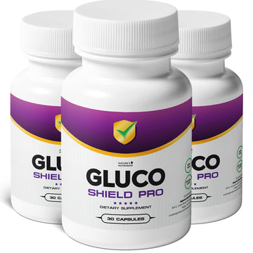 GlucoShield Pro - Natural Supplement with Vitamins B1, B2, B6, Magnesium, Zinc & Calcium | Non-GMO, Stimulant-Free, Easy-to-Take | Made in the USA, GMP-Certified | 30 Capsules, 3 Month Supply Nature’s NutriWaveAu supplements