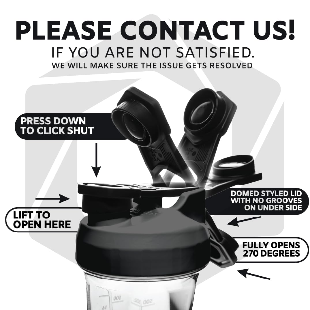 HELIMIX 2.0 Vortex Blender Shaker Bottle Holds upto 28oz | No Blending Ball or Whisk HELIMIXAu supplements