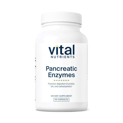 Vital Nutrients Pancreatic Enzymes 1000mg (Full Strength) - Pancreatin Digestion Supplement with Protease, Amylase & Lipase - Digestive Enzymes Vital NutrientsUS supplements