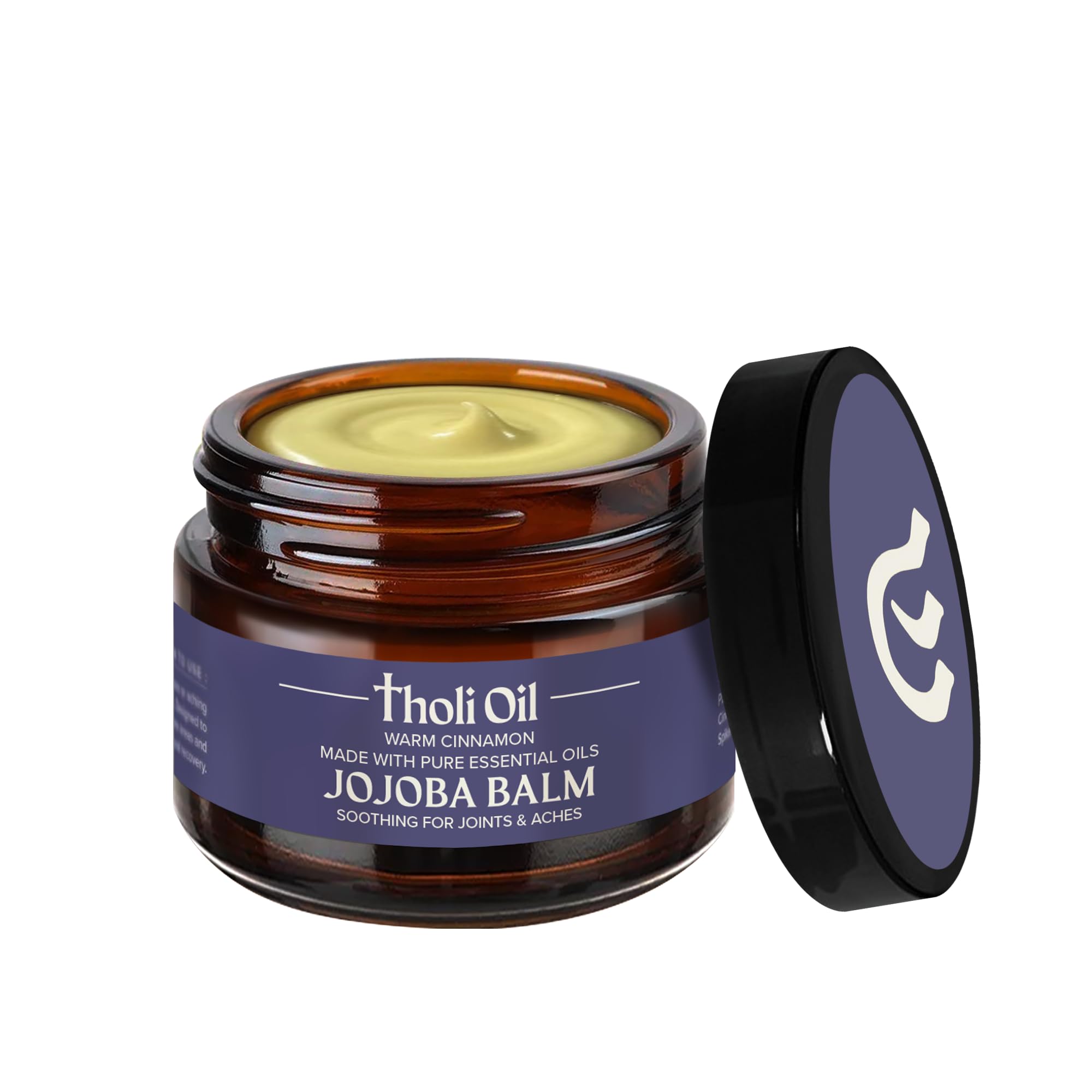 tHOli Plantar Fasciitis Relief Balm – Jojoba Cream with Cinnamon, Cassia, Spikenard & Hyssop – Soothes Heels, Supports Joints & Skin Repair (1oz) Tholi OilAu supplements