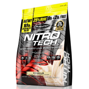 MuscleTech Nitro-Tech Whey Protein Powder Isolate & Peptides | Protein MuscleTechUS supplements