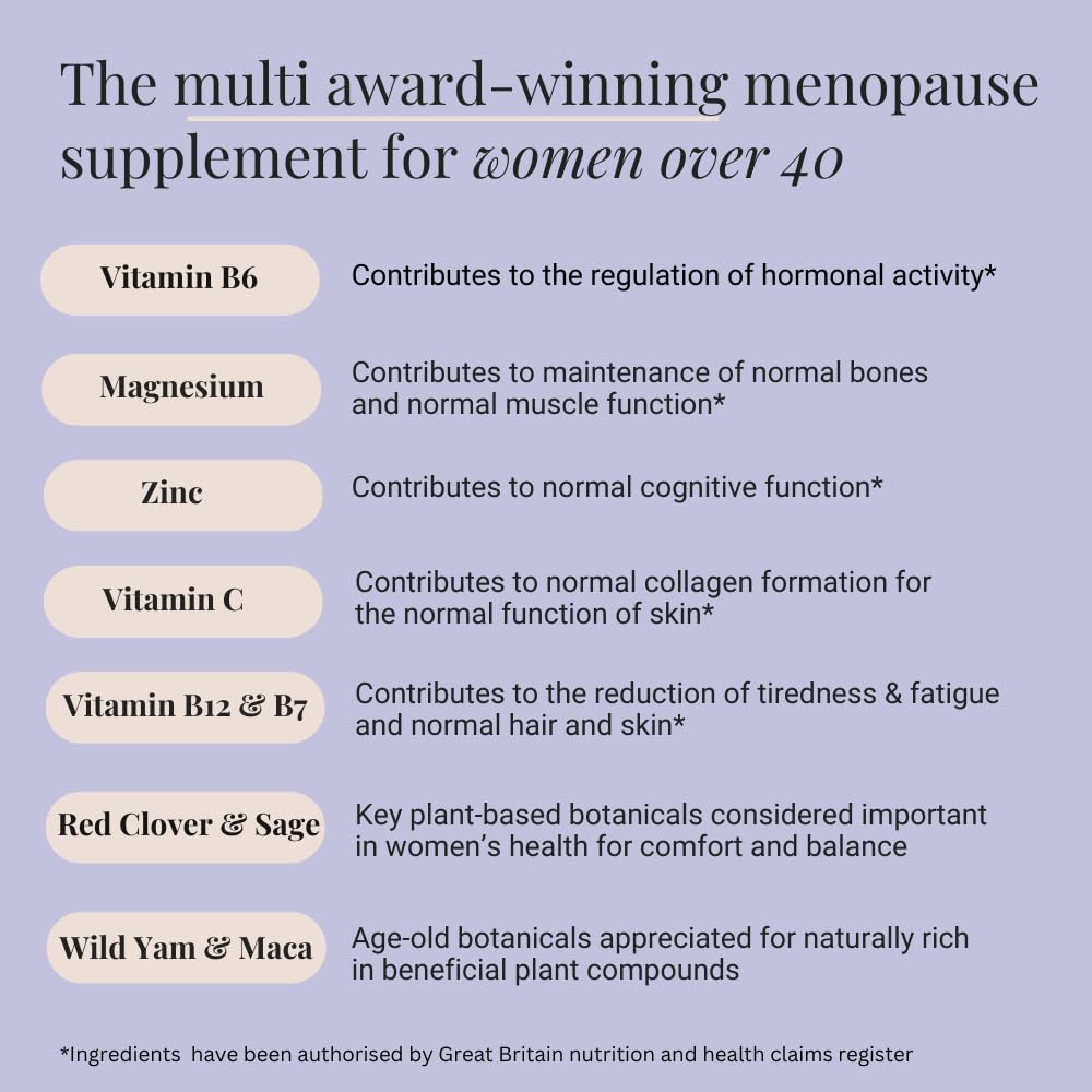 INNOPURE Perimenopause & Menopause Complex for Women (2 Month Supply) Red Clover, Wild Yam, Maca, Sage and Vitamins Including B6 for Hormone Regulation, Clean Label (Pure-Fill) 60 Capsules INNOPUREAu supplements